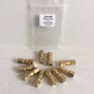 3/16" x 3/16'' Compression Union Brass Compression Fitting Bag Of 10 Pcs