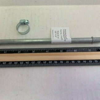 3/8"Fuel Line Push Connect to Hose Beading W/ Clamp 8"