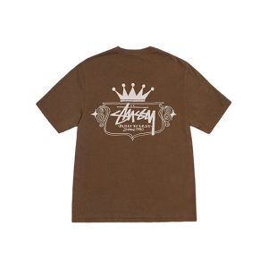 Construit Pour Durer Stussy T-Shirt Marron”