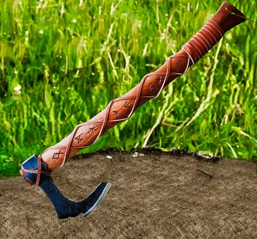 High Carbon Steel Viking Axe