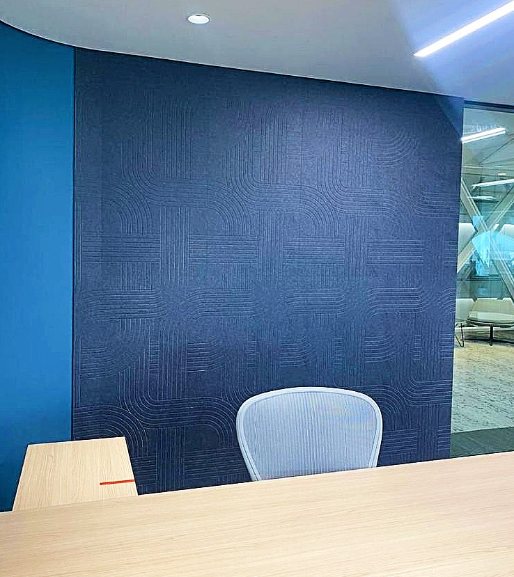 Polyester acoustic ceilings