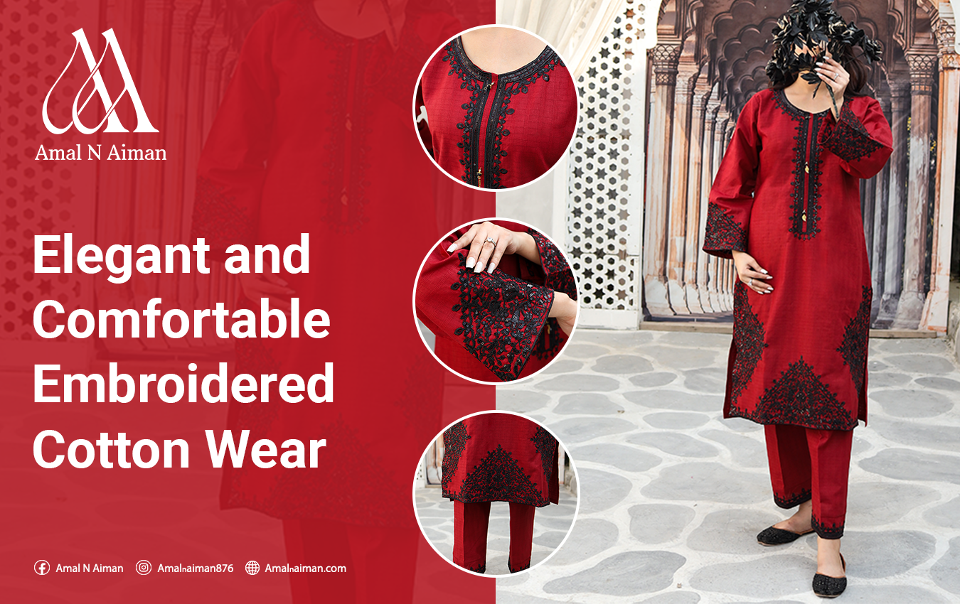 Elegant and Comfortable Embroidered Cotton Wear