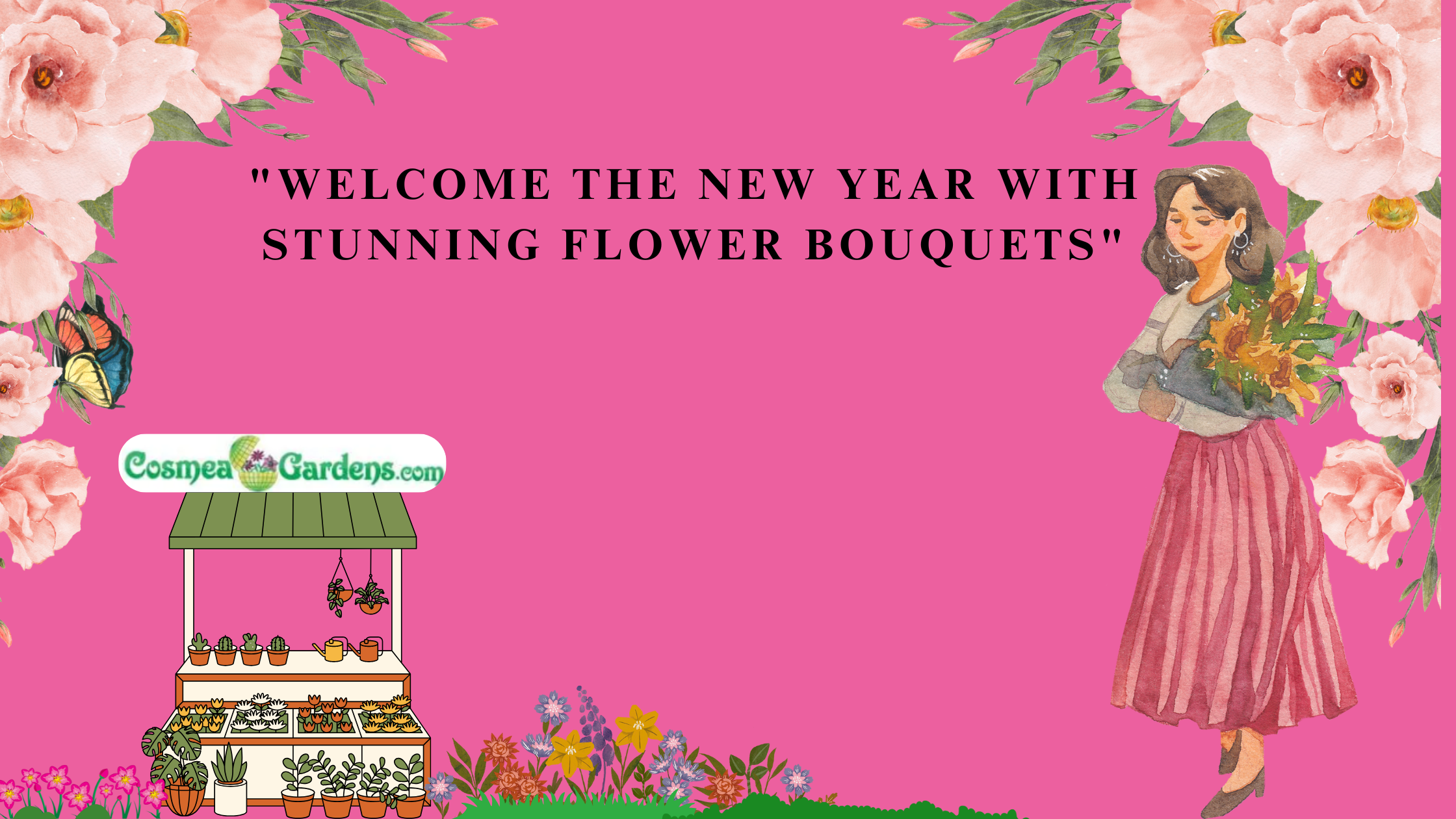 New Year flower bouquet