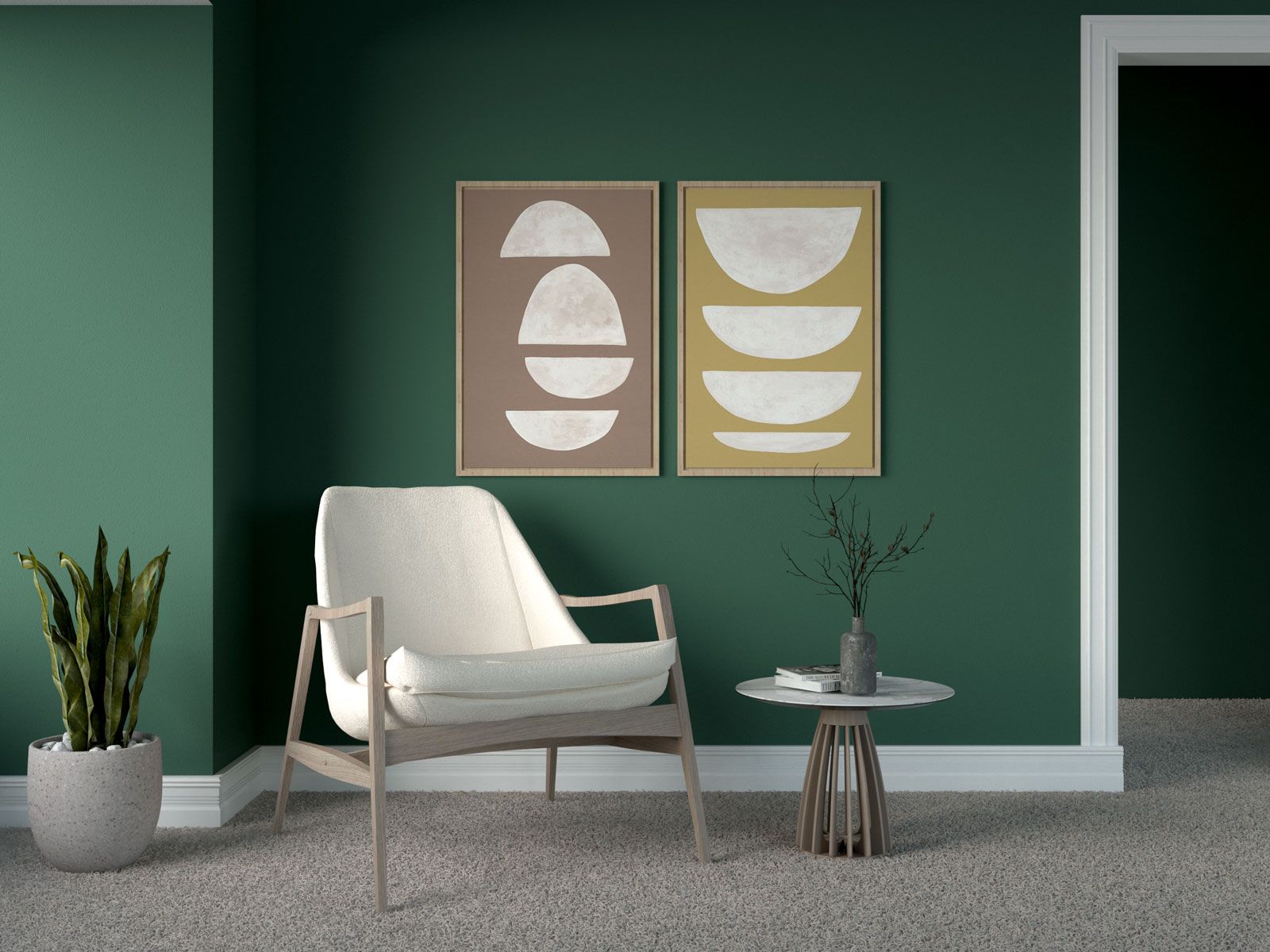 carpet goes with the green living room