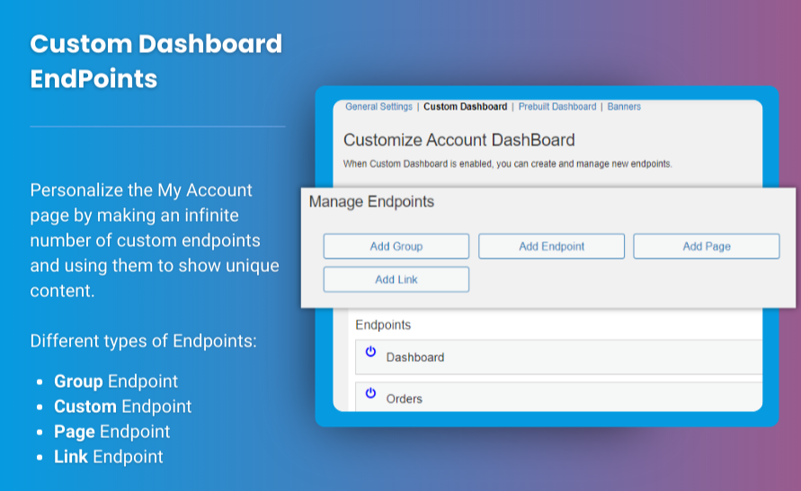 woocommerce dashboard plugin