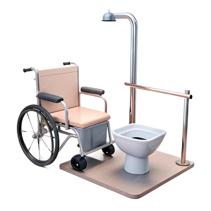 shower commode wheelchair