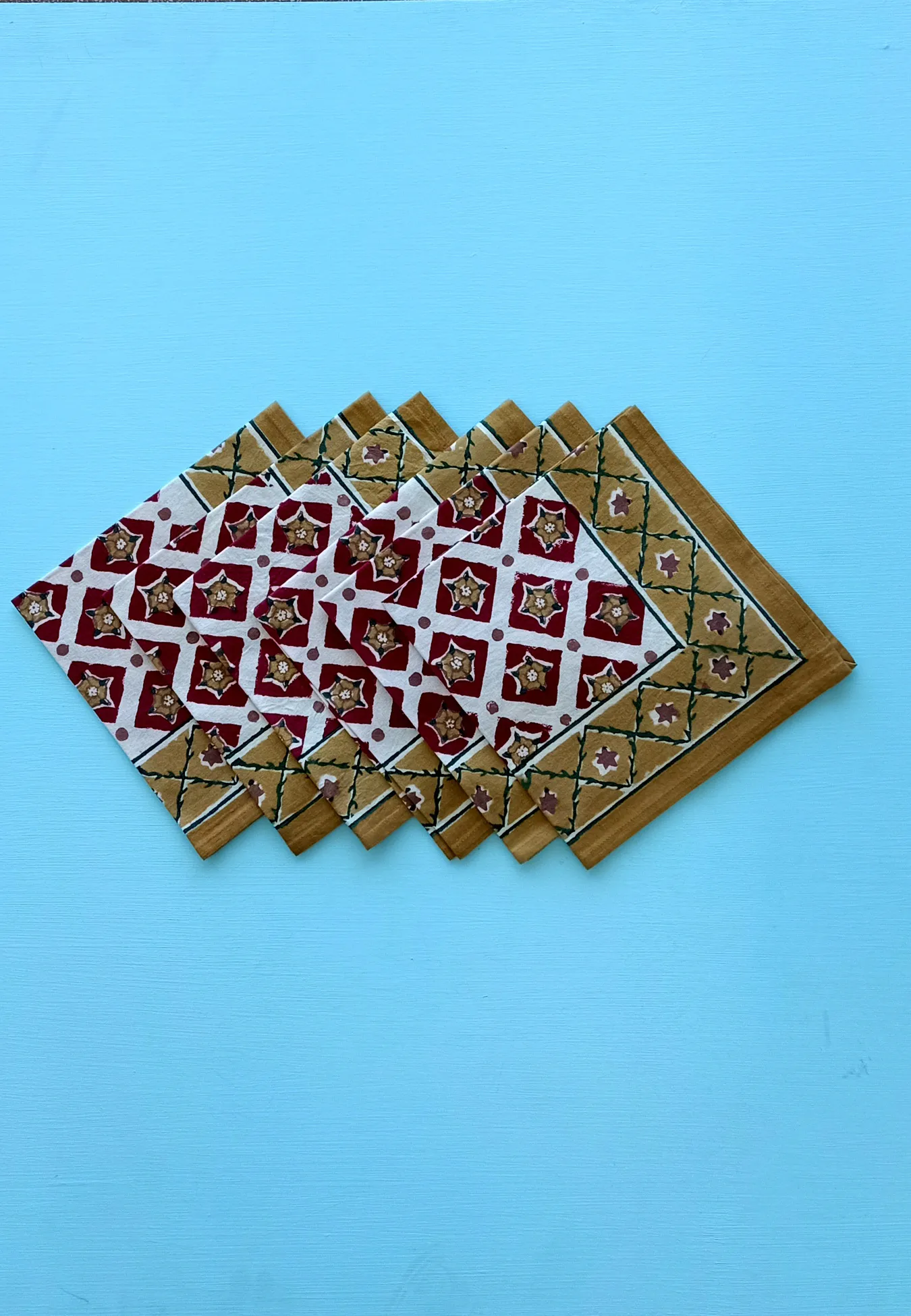 napkin set, cotton napkins, Buy napkins online, hand Block Printed napkins online, Printed napkins online, Buy placemat Online, Hand Block Printed placemat online