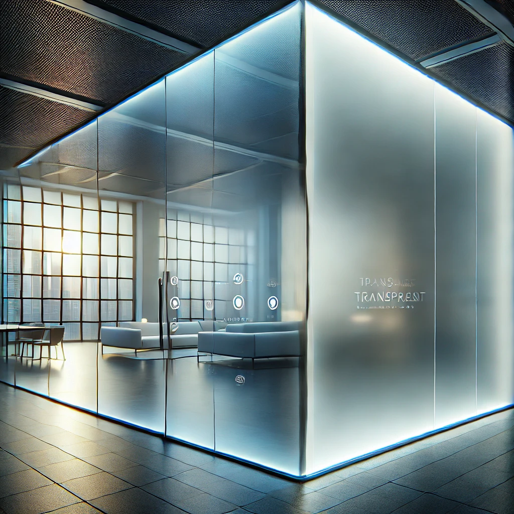 Smart film for glass