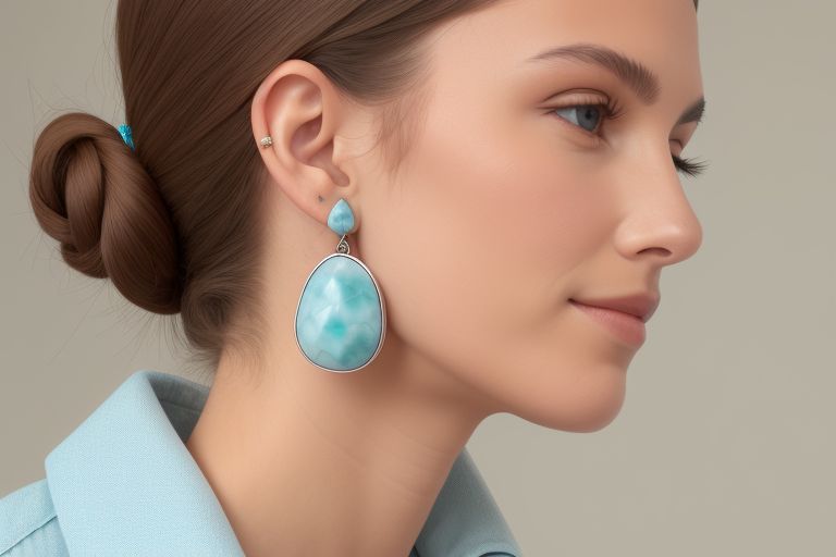 Larimar earrings