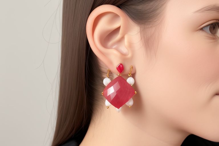 Elegant Rhodochrosite earrings in 925 Sterling Silver for timeless splendor