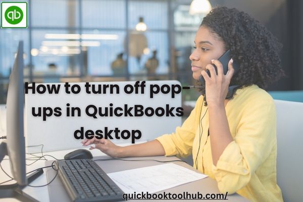 Quickbooks Update Service Pop-up on a Desktop