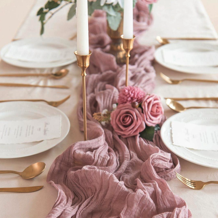 cheese cloth table runners
