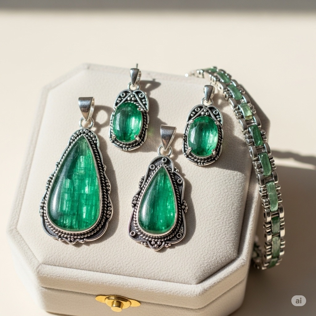 Green Kyanite Jewelry