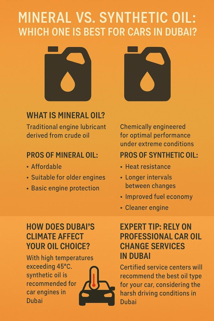 How do you decide between mineral oil and synthetic oil? 