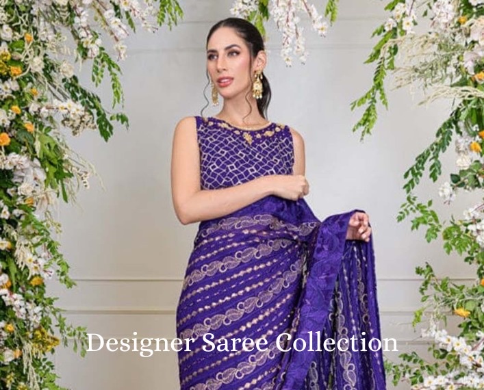 purple saree