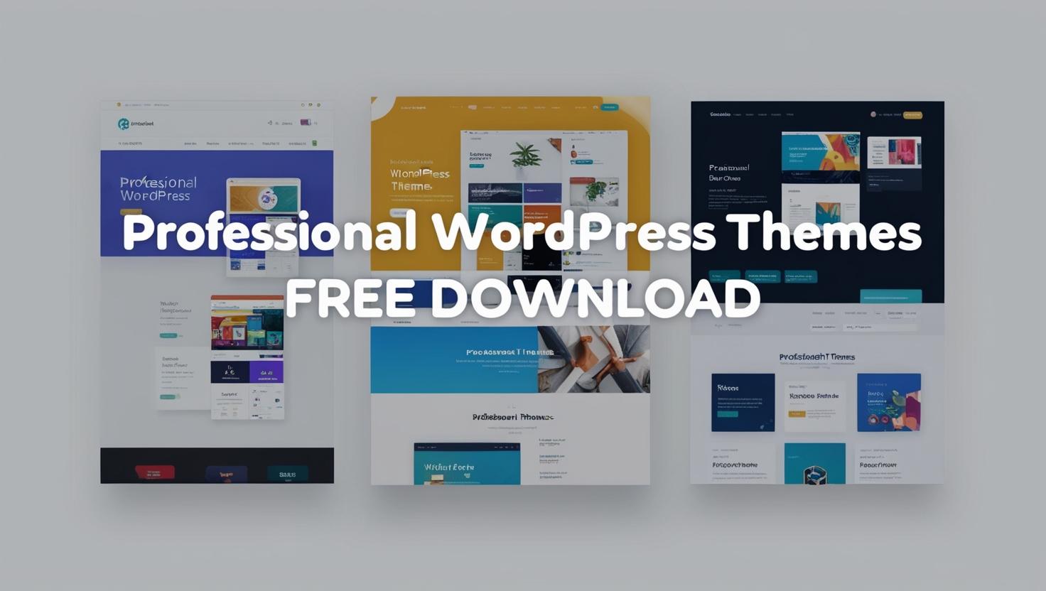 WordPress themes free download professional