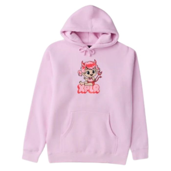 Baby Devil V.3 Light Hoodie Pink2