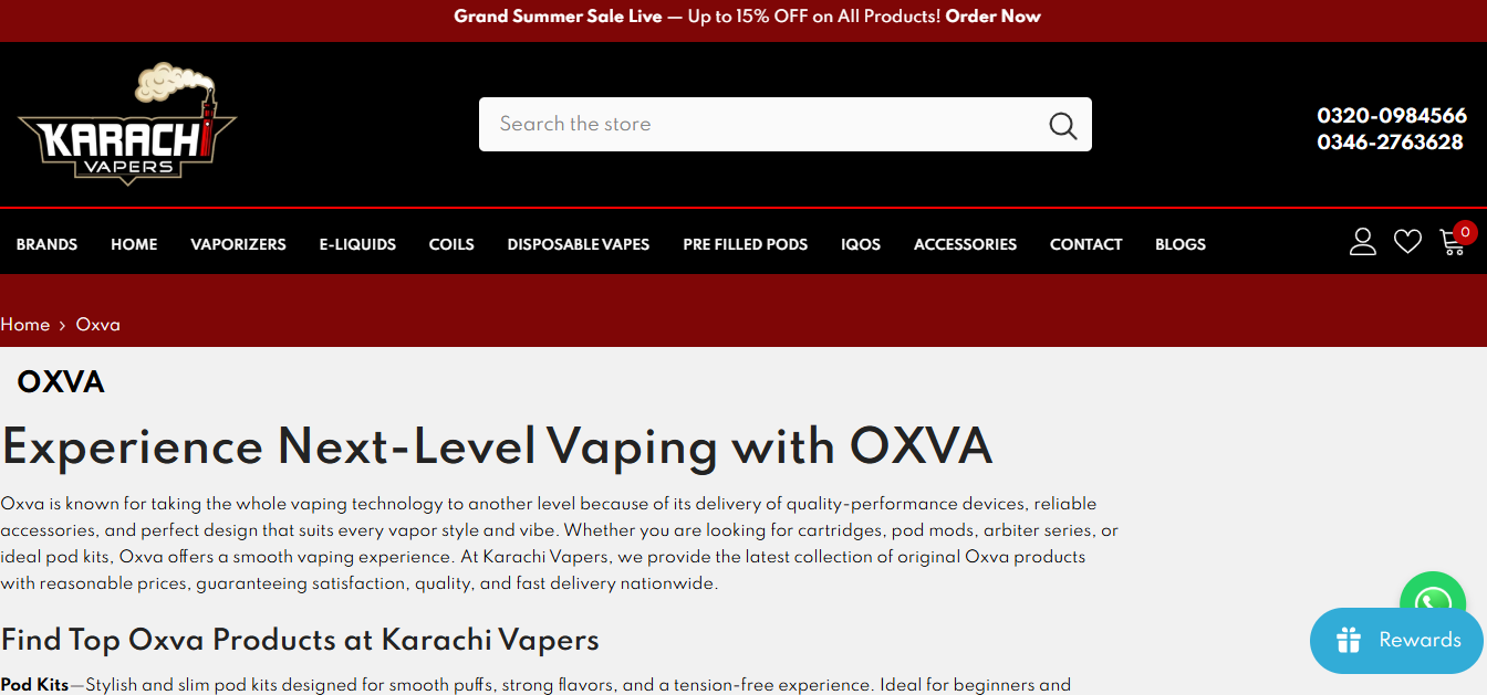 Oxwa pod price in pakistan