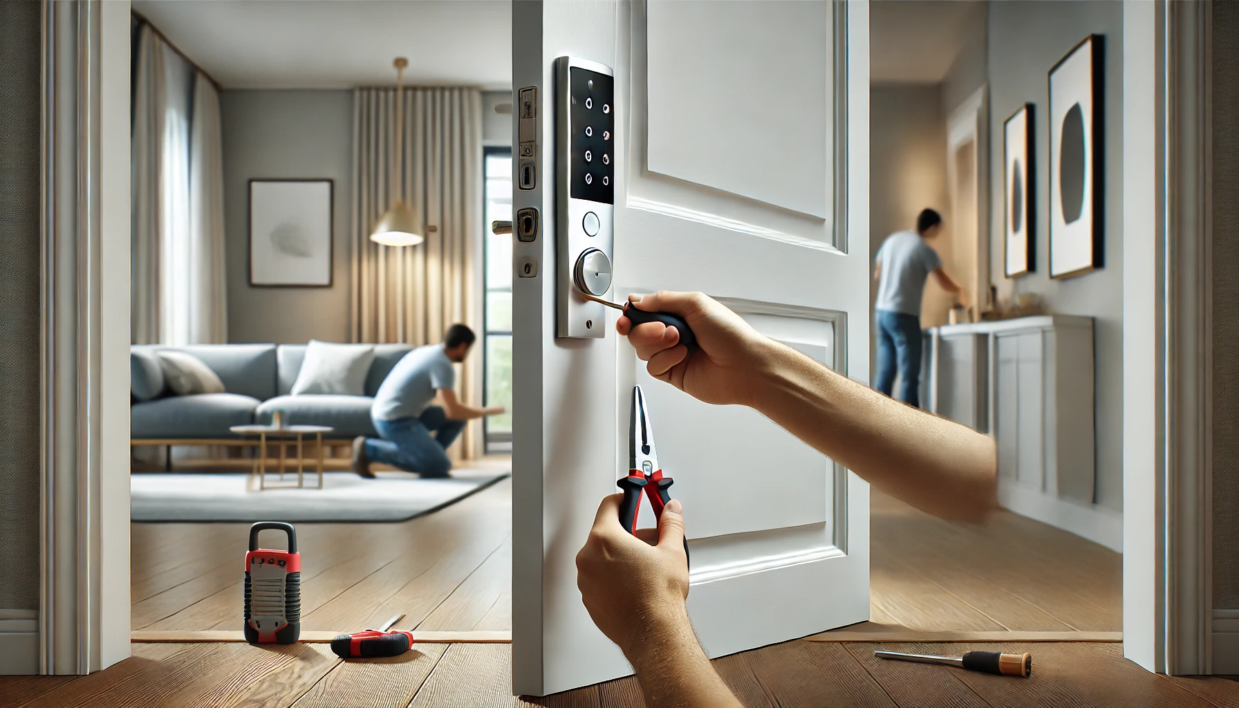 smart lock installation