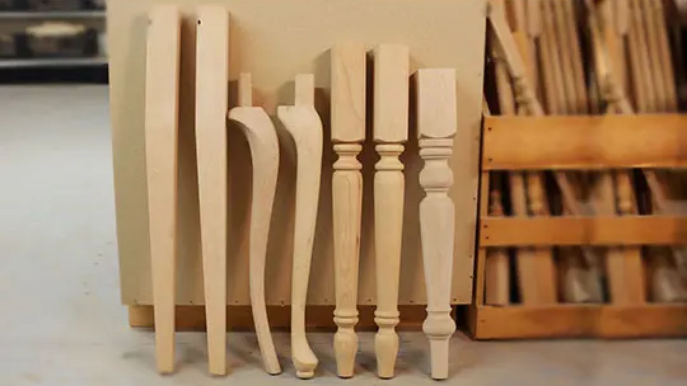 wooden table legs