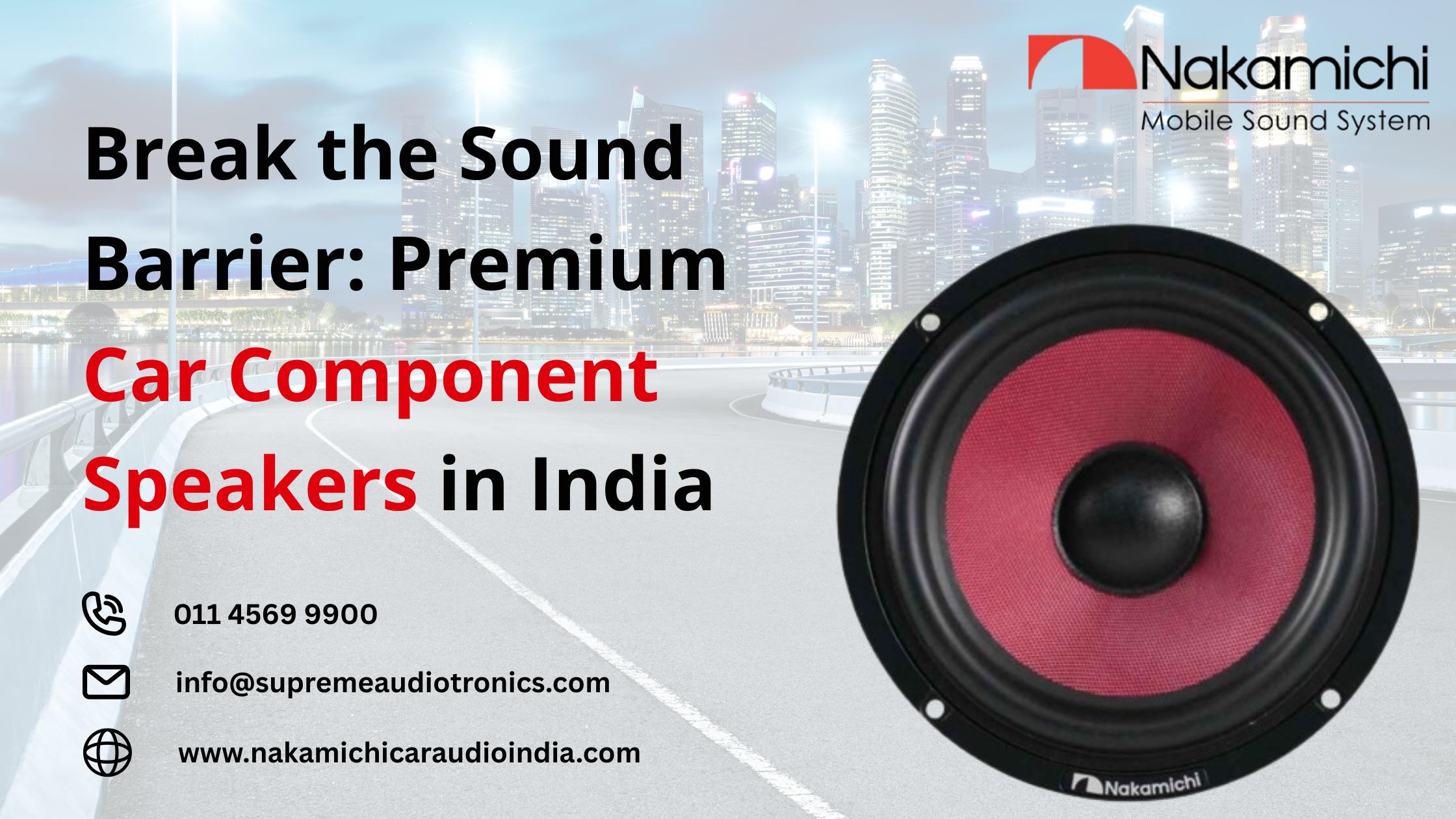 Break the Sound Barrier Premium Car Component Speakers in India
