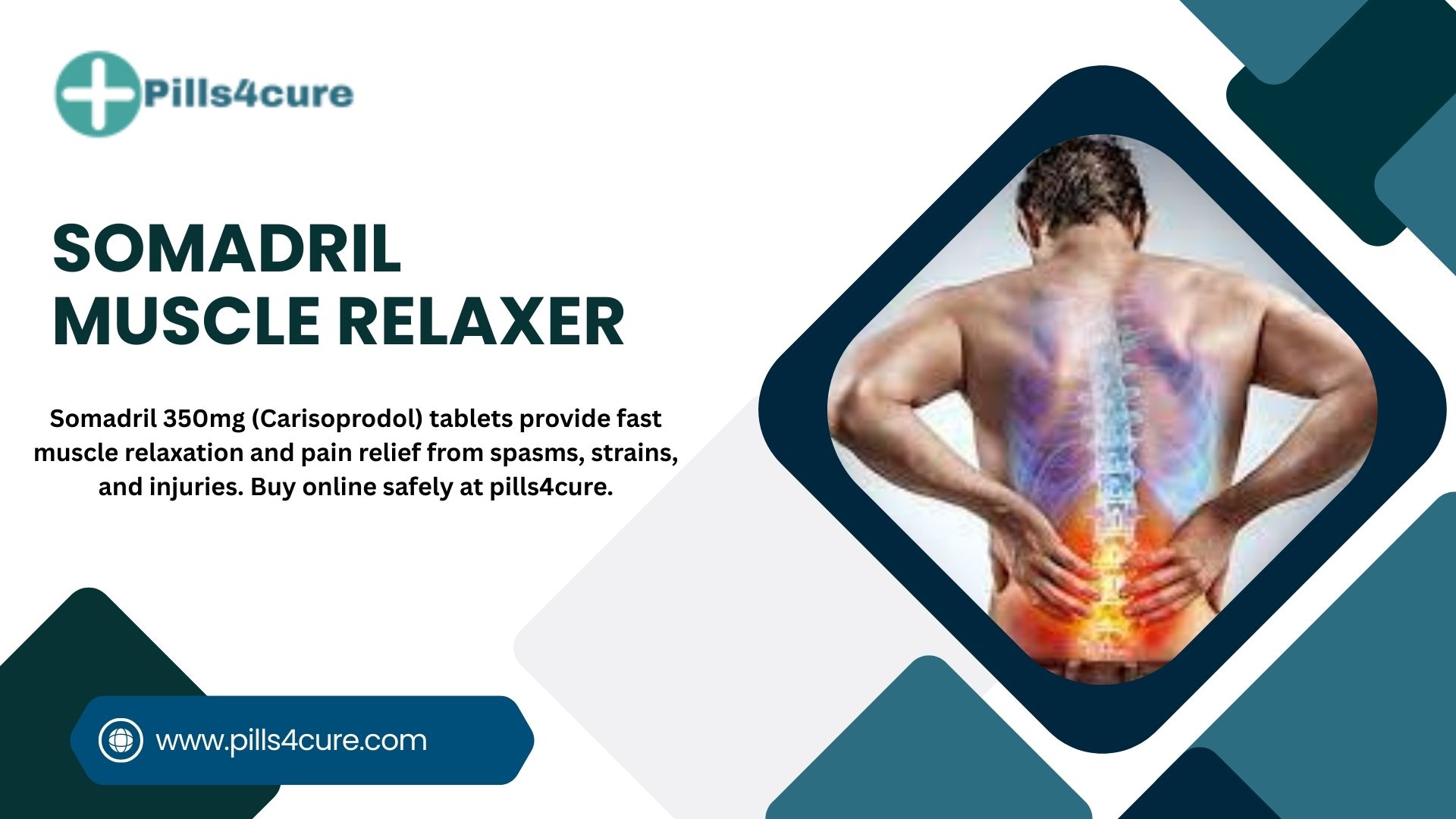 Somadril 350mg Carisoprodol Tablets for Muscle Relaxation