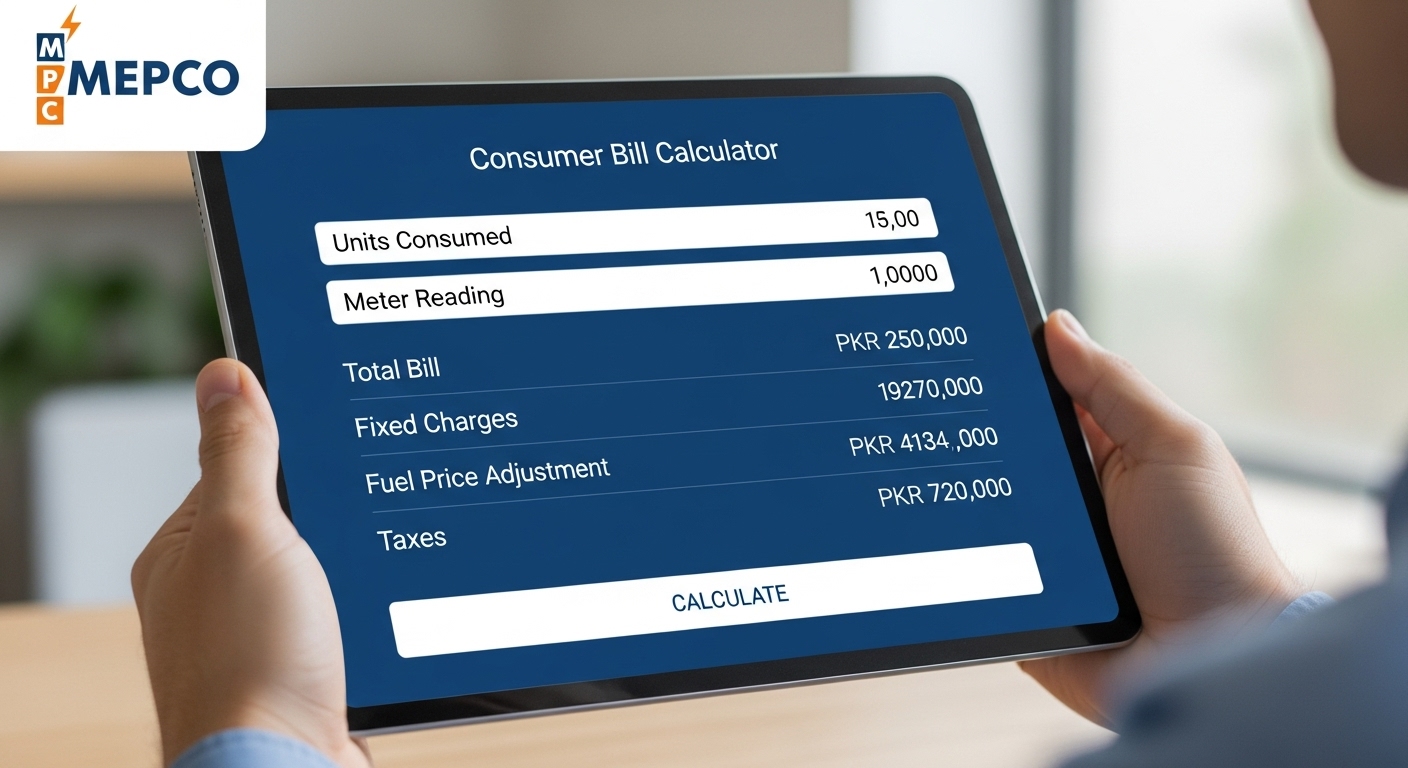 mepco consumer bill calculator​