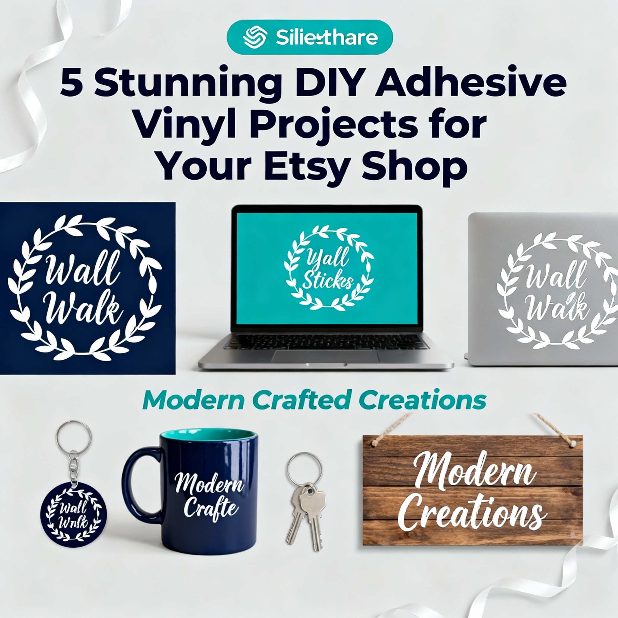 5 Stunning DIY Projects with Adhesive Vinyl That Will Boost Your Etsy Shop Listing